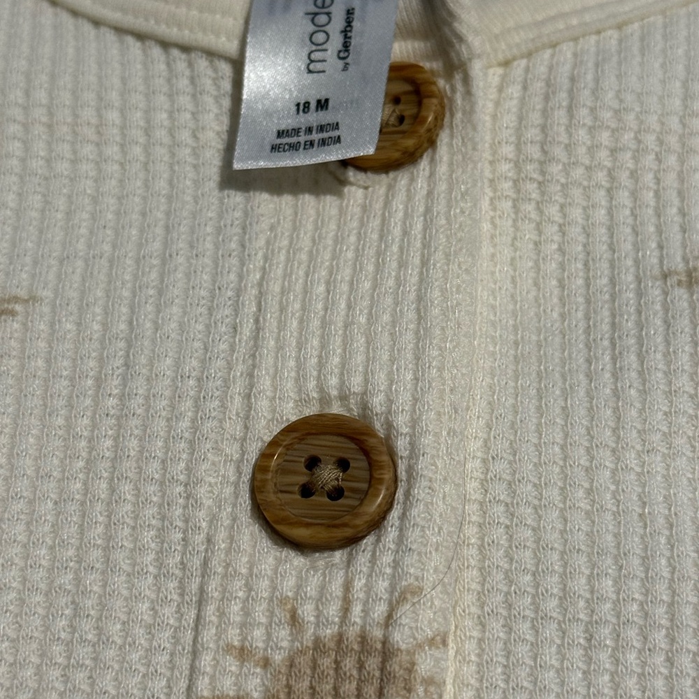 Modern Moments by Gerber Waffle Romper | Baby Unisex | NWT - Picture 5 of 5